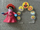 Vintage He-Man Masters Of The Universe Orko figures with coins and stand 1985