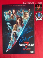 Anna Camp Ethan Embry Scream 7 dual signed 11x17 photo Ghost Face Beckett COA