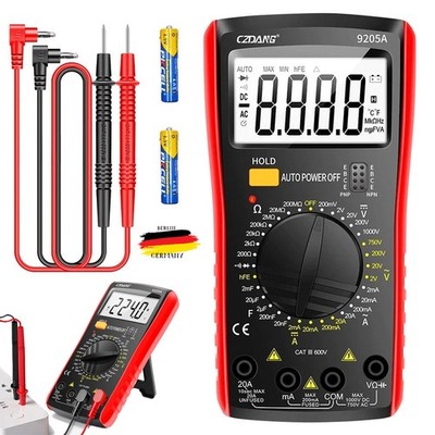 Digital Multimeter Messgerät Voltmeter Strom Amperemeter Kapazität Profi Prüfer