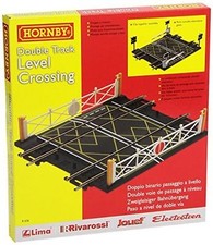 Hornby R636 Passaggio a Livello Binario Doppio Modellismo SCATOLA ROVINATA