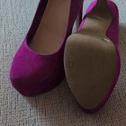 Jessica Simpson Women’s Pink Suede Platform Stiletto Pumps US 7.5 B — photo 3