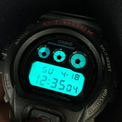 Casio G-Shock 3230 DW-6900 Mens Watch 50mm Black Digital 200M