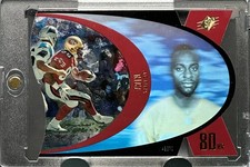 JERRY RICE RARE HOLO DIE-CUT REFRACTOR FOIL SPORTS CARD 49ERS 9ERS MINT