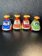 Press and Go Car Toys for Toddlers 1-3 Years - 4 Pack Friction Vehicles
