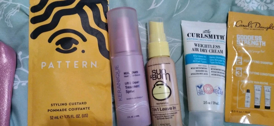 Lote de 12 productos de diseño para el cuidado del cabello tamaño de viaje con bolsa de cosméticos conjunto de regalo NUEVO Foto 2 de 4