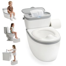 3-in-1 Toddler Potty Training Toilet, for Ages 6 Months , Realistic Potty Tra...
