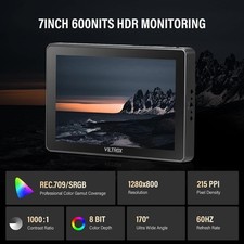 VILTROX DC-L2 7 inch 4K HDMI SDI 3D LUT Camera Field Monitor HD Touch Screen