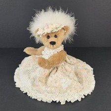 S. Smitt Artist Teddy Bear Victorian Dress Fe...