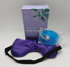 ASUTRA Weighted Silk Sleep Mask Lavender  Cooling Gel Eye Mask Set Aromatherapy