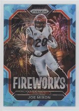 2022 Panini Prizm Fireworks Blue Ice Prizm 1/99 Joe Mixon #F-11 0su2