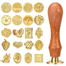 Wax Seal Stamp Kit, 21Pcs Wax Stamp Seal,Vintage Classic Sealing Wax Stamp Head