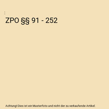 ZPO §§ 91 - 252