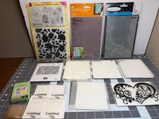 Embossing Folders- Lot of 13- Cuttlebug, Sizzix, Stampin Up, Darice, more