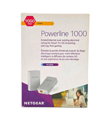 NETGEAR Powerline 1000 Mbps PL1000 Ethernet Adapter Kit 2-Pack New Open Box