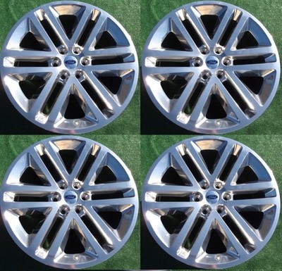 4 Factory Ford Expedition Wheels OEM F150 Platinum Polish 22 inch
