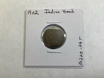 1902 Indian Head Penny US Small Cent Copper 110325 24t