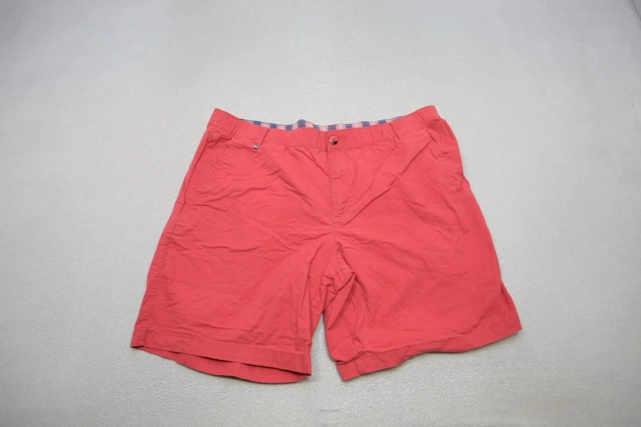 Columbia PFG Khaki Stretch Shorts Pink Fishing Hiking Camping Mens Size 42