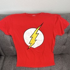 DC Comics Originals The Flash Red Graphic Print Crew Neck T-Shirt Men&rsquo;s M