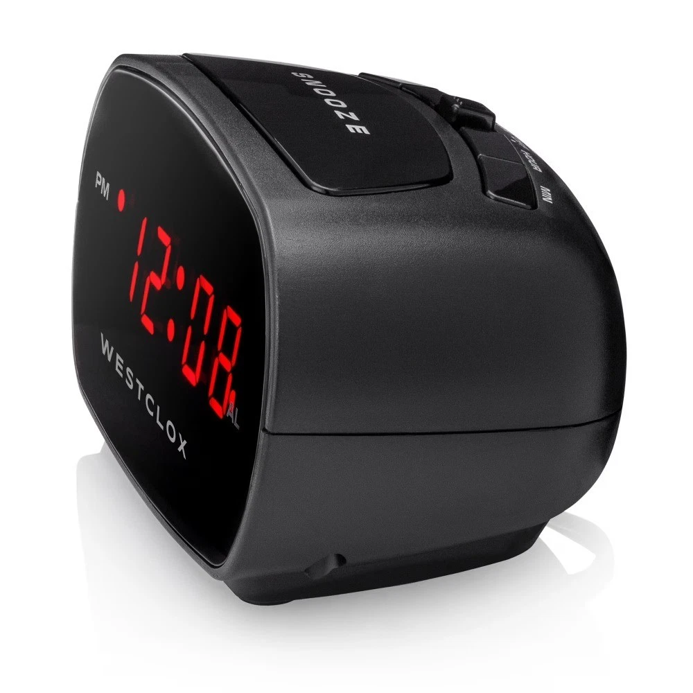 Basic Black Digital Red LED Bedside or Desk Alarm Clock with Adjustable Hi Lo - thumbnail 2