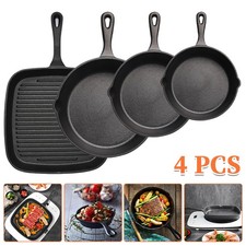 Cast Iron Skillet Set, 4 Piece