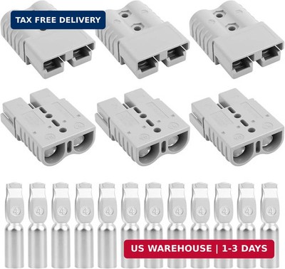 120A-600V Battery Quick Connect/Disconnect with 2/4/6 AWG, 6PCS Jumper Cable Plu