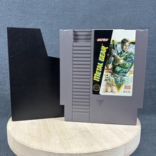 Nintendo NES - Metal Gear - Cartridge & Dust Cover - Tested