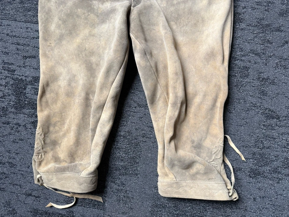 Lederhose Trachten kurz Dreiviertel Hose Herren gebraucht - Bild 4 von 4