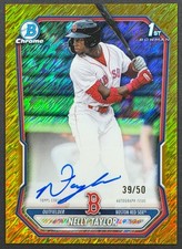 Nelly Taylor 2026 Bowman Chrome Prospect Auto Gold Shimmer Refractor #CPA-NT /50