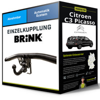 Abnehmbare AnhäNgerkupplung FüR Citroen C3 Picasso 12.2008-08.2017 Typ SH Brink