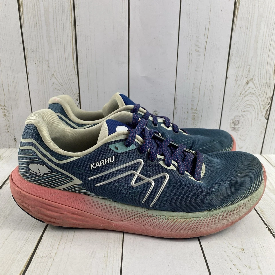 Karhu Ikoni Ortix 2.5 Blue Pink Athletic Running Shoes Women’s Size 10 Sneakers - Image 3 of 4