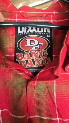 Dixxon Flannel Company San Francisco 49ers Bang Bang Red Plaid Button-Up 5X