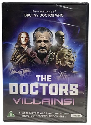 The Doctors Villains! Interviews+ w Doctor Who Actors 2 Disc DVD Set 5 Hours NEW