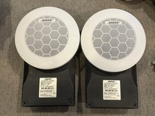 Bose 131 Marine Speaker System Flush Mount Boat Speakers Pair White MINT