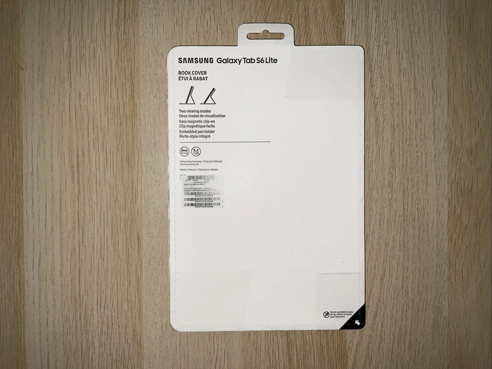 Samsung Galaxy Tab S6 Lite 10.4 Book Cover Smart Case w Pen Holder Black - Image 2 of 4