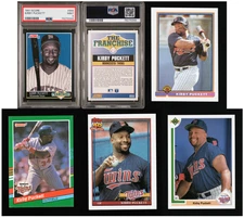 Kirby Puckett PSA & AI-Graded 5-Pack: FREE SHIPPING! SEE DESCRIPTION FOR DETAILS