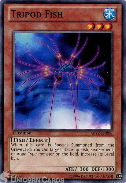 ABYR-EN006 Tripod Fish Common 1st Edition Mint Yu-Gi-Oh! Card