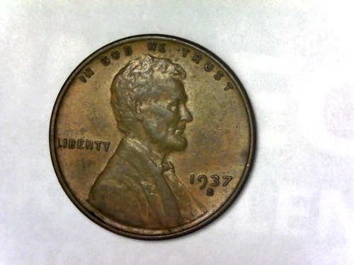 1937 s, Lincoln Cent-XF