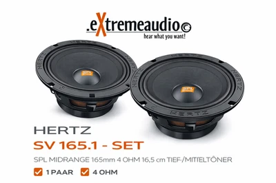HERTZ SV 165.1 - SET SPL MIDRANGE 165mm 4 Ohm 16,5 cm Tweeter Profundo SV 1 Par - Imagen 1 de 4