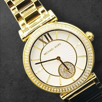 Michael Kors Damenuhr Armbanduhr Abbey Uhr 36 mm MK4615 gold NEU OVP Händler
