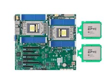 Supermicro H12DSi-N6 SP3 Motherbaord With 2x AMD EPYC 7742 CPU 64C/128T 2.25GHz