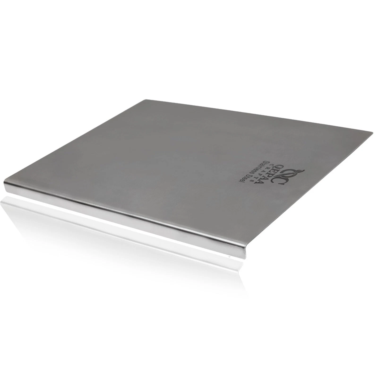 Qc Stainless Steel Cutting Board 32x22cm - Food-Grade 304 Metal Chopping Boar...