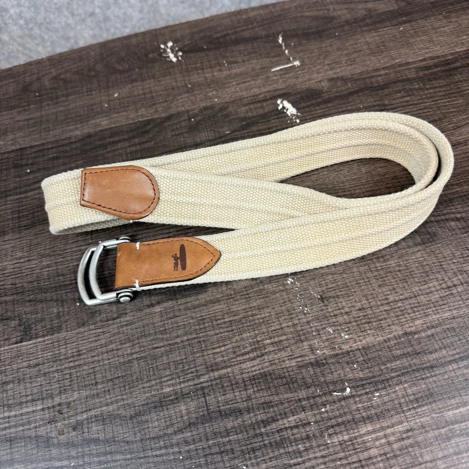 Cinturón Johnnie O Brentwood Para Hombre Mediano 31-33 Caqui Cuero Extremos Anillo D Hecho en EE. UU. Foto 3 de 4