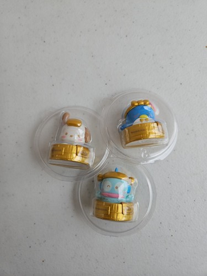 #ad TOPTOY Sanrio Character Mini Hot Spring Figure Lot Pochacco Hangydon Tuxedo Sam $19.53