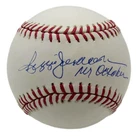 Reggie Jackson HOF Signed/Inscribe Mr October OML Baseball Yankees Steiner 04147