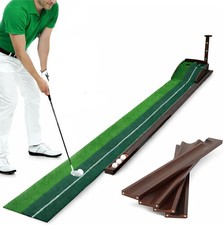 Golf Putting Mat Practice Green Indoor NonSlip Smooth Surface Automatic Ball