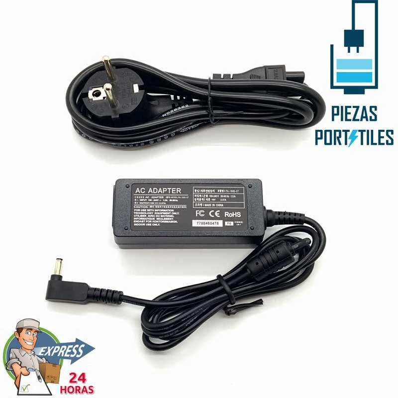 Cargador Nuevo Compatible para Asus VivoBook F200 F200M F200MA 19v 2,37a - Imagen 2 de 4