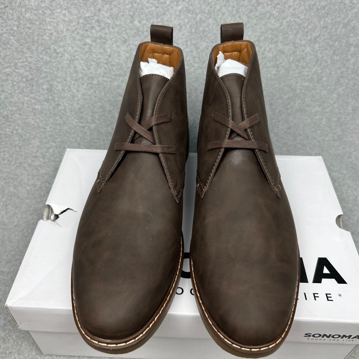 Sonoma Faux-leather Lace-up Chukka Men display picture 1