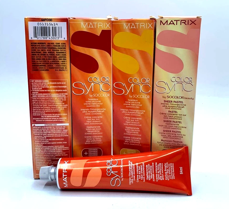 Matrix Color Sync by Socolor Creme Tönung Haar Farbe ohne Ammoniak 84ml G83.1 - Bild 3 von 3