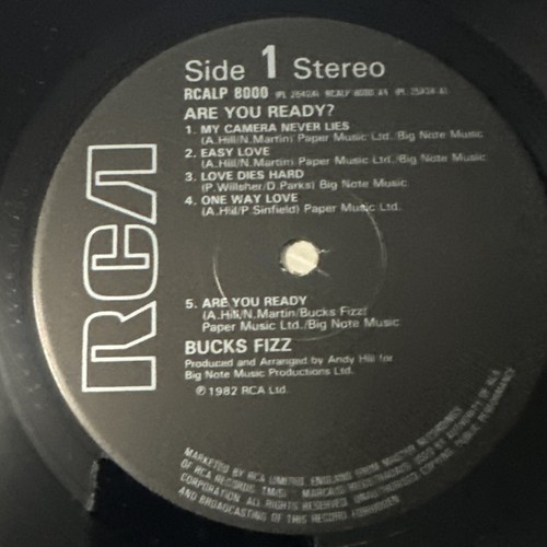 BUCKS FIZZ Are You Ready LP VINYL UK Rca 1982 10 Track Gatefold - Picture 8 of 9