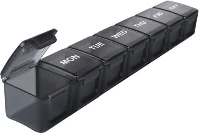 SUKUOS Pillendose 7 Tage Extra Groß Wöchentlich Pillen Organizer Reise Pillendose BPA...